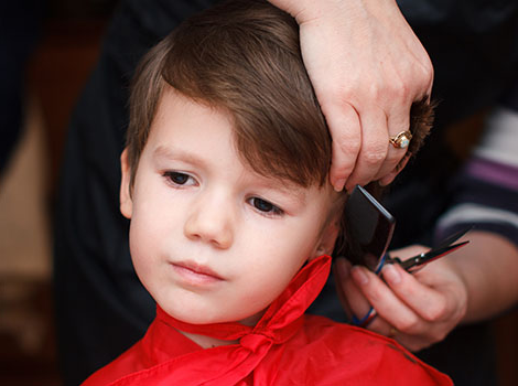 Kid Getting a Haircut